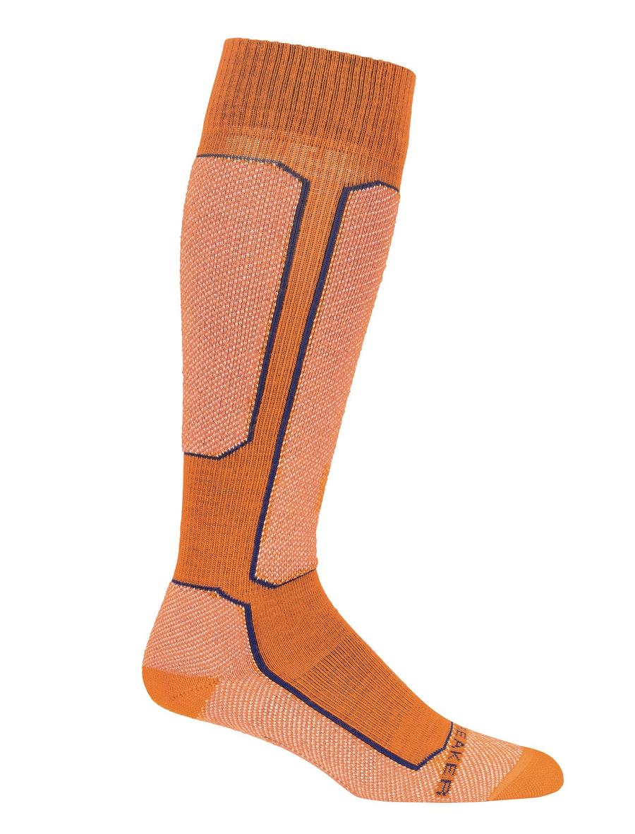 Women's Icebreaker Merino Ski+ Light Over the Calf Socks Flash / Ether | CA 1509GSOL